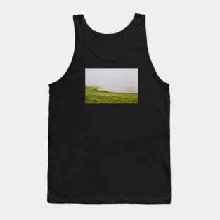 Fog & Lake & Flowers / Swiss Artwork Photography Tank Top